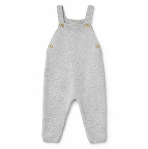Monica + Andy Knit Overalls Gray 6–9M